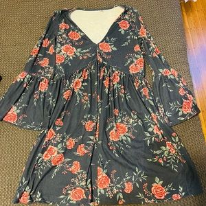 Floral Long Sleeve Dress